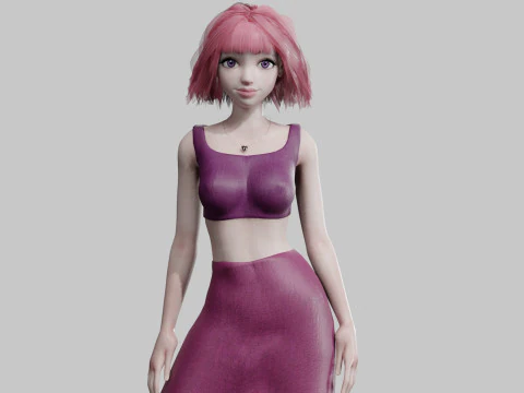 Classic Basic Woman V24823 3D Model