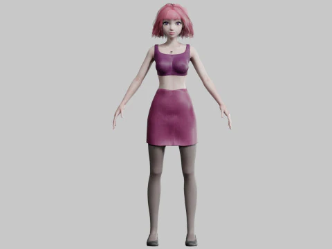 Classic Basic Woman V24823 3D Model