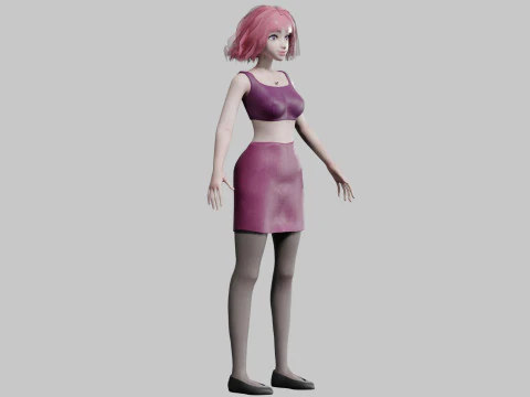 Classic Basic Woman V24823 3D Model
