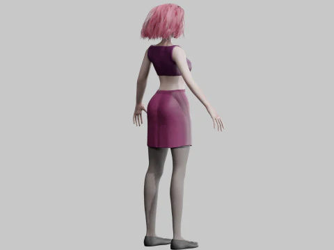 Classic Basic Woman V24823 3D Model