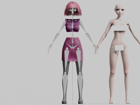 Classic Basic Woman V24823 Model 3D
