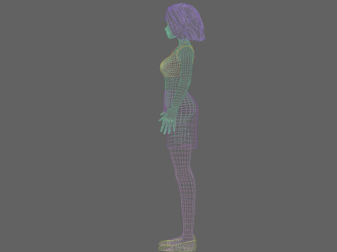 Classic Basic Woman V24823 Model 3D