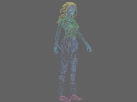 Classic cute Woman V26529 3D Model