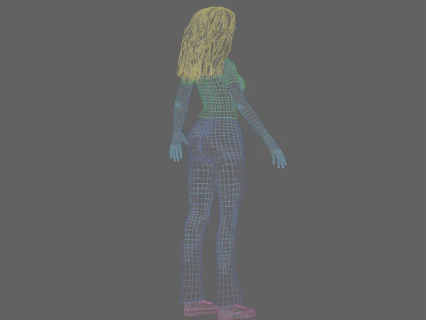 Classic cute Woman V26529 3D Model