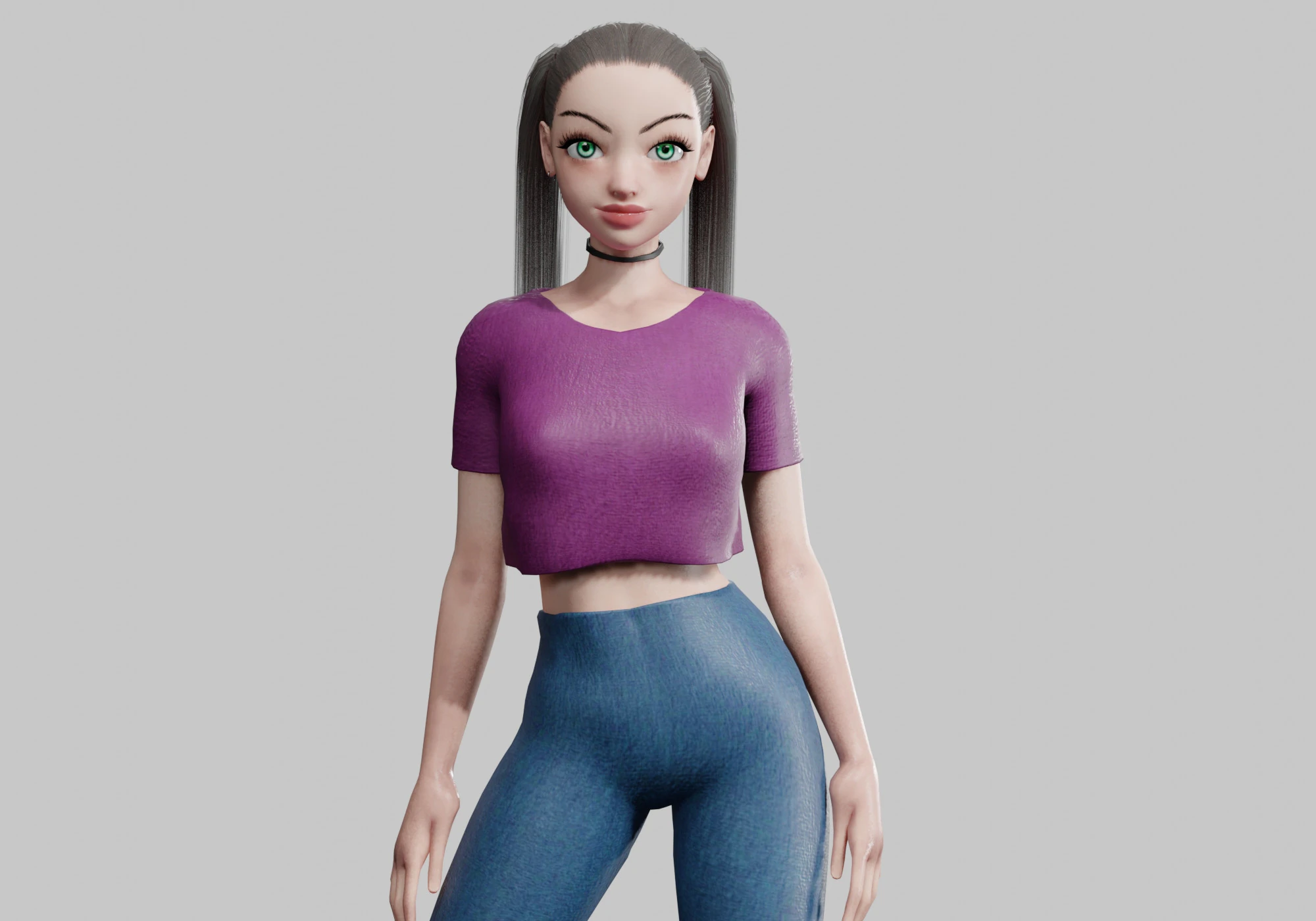 Cool Basic Woman V17464 3D Model .c4d .max .obj .3ds .fbx .stl .blend 
