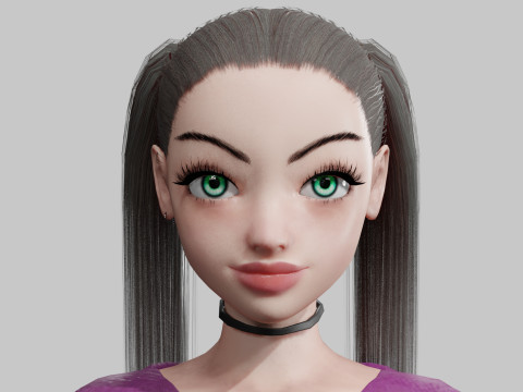 Cool Basic Woman V17464 3D Model