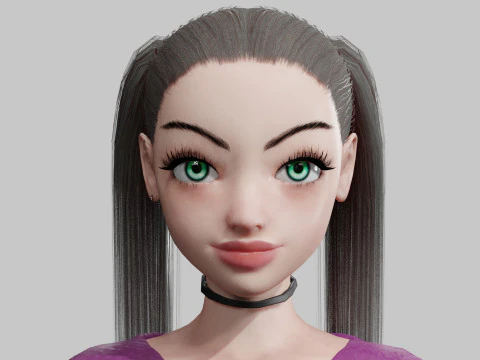 Cool Basic Woman V17464 3D Model