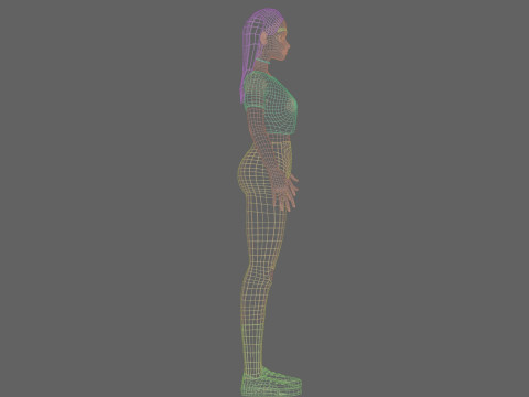 Cool Basic Woman V17464 3D Model
