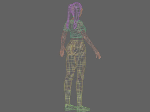 Cool Basic Woman V17464 3D Model