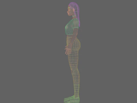 Cool Basic Woman V17464 3D Model