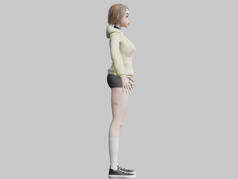 Cute classic Woman V25294 3D 모델
