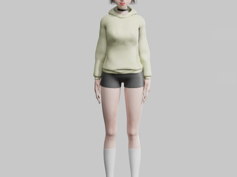 Cute classic Woman V25294 3D 모델