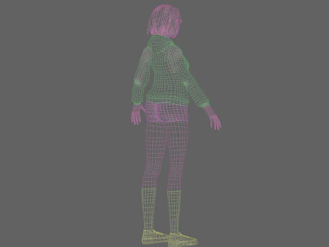 Cute classic Woman V25294 3D Model