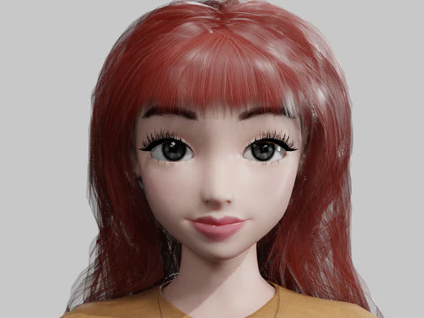 Cute pretty Woman V27273 3D Model
