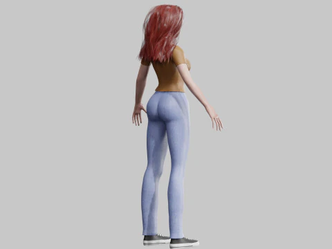 Cute pretty Woman V27273 3D Model