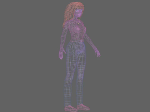 Cute pretty Woman V27273 3D Model