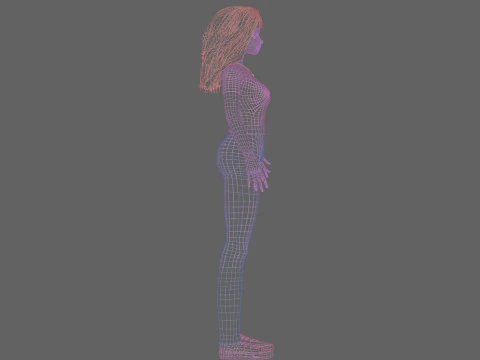 Cute pretty Woman V27273 3D Model