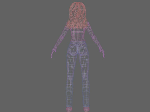 Cute pretty Woman V27273 3D Model