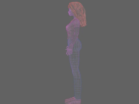Cute pretty Woman V27273 3D Model