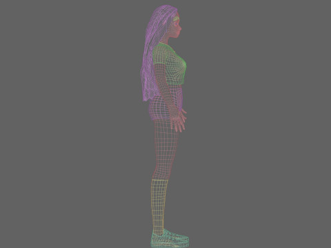 Cute teen woman V26334 Modèle 3D