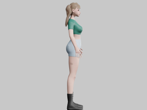 Pretty Basic Woman V20448 Modelo 3D