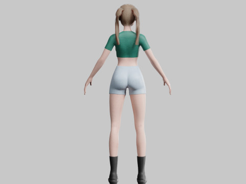 Pretty Basic Woman V20448 Modelo 3D