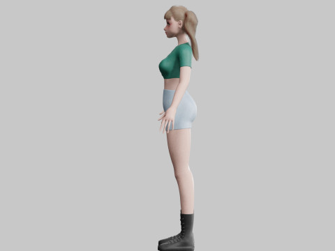 Pretty Basic Woman V20448 Modelo 3D