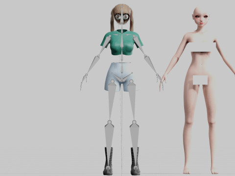 Pretty Basic Woman V20448 Modelo 3D