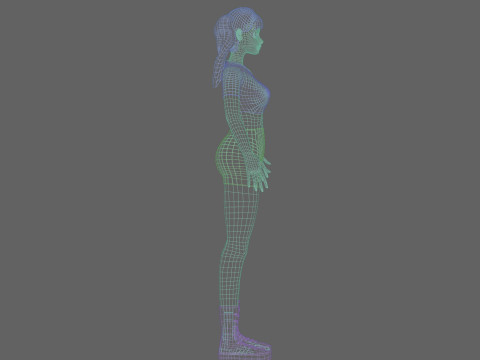Pretty Basic Woman V20448 Modelo 3D