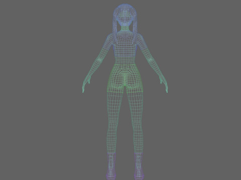 Pretty Basic Woman V20448 Modelo 3D