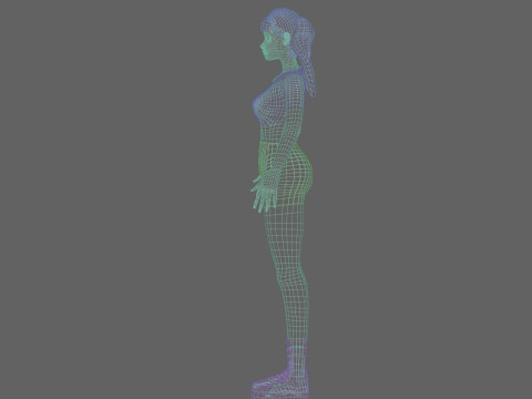 Pretty Basic Woman V20448 Modelo 3D