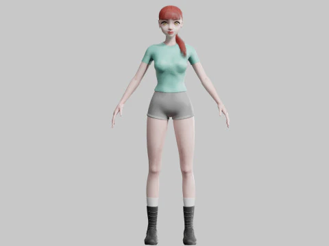 Pretty classic woman V18789 3D Model
