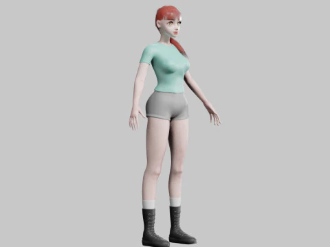 Pretty classic woman V18789 3D Model