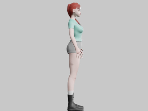 Pretty classic woman V18789 3D Model