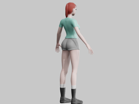 Pretty classic woman V18789 3D Model