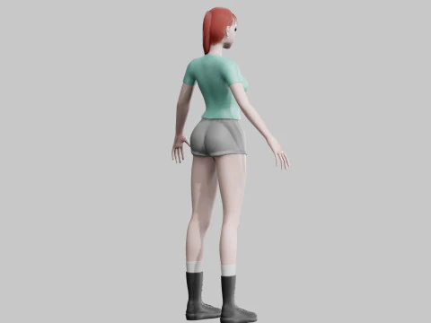 Pretty classic woman V18789 3D Model