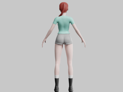 Pretty classic woman V18789 3D Model