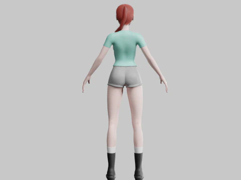 Pretty classic woman V18789 3D Model