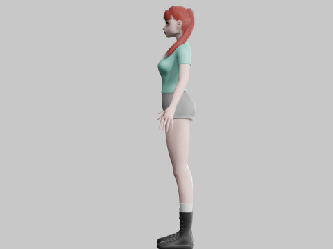 Pretty classic woman V18789 3D Model