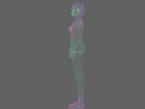 Pretty classic woman V18789 3D Model