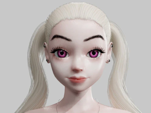 Pretty cute Woman V21862 3D Model