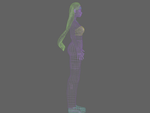 Pretty cute Woman V21862 Modelo 3D