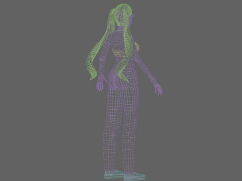 Pretty cute Woman V21862 Modelo 3D