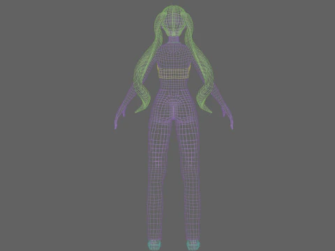 Pretty cute Woman V21862 3D Model