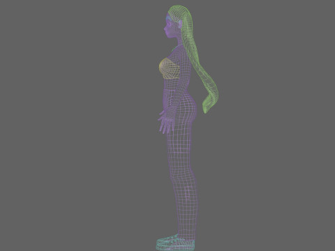 Pretty cute Woman V21862 Modelo 3D