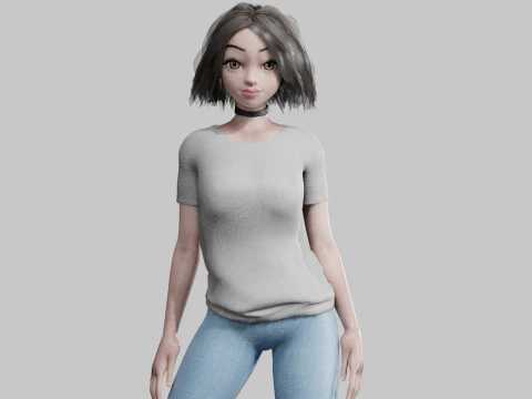 Mulher muito estilizada V25517 Modelo 3D