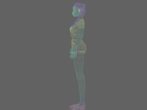 सुंदर किशोर महिला V15584 3D मॉडल