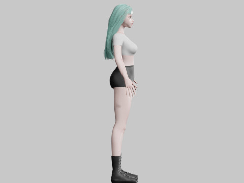 Pretty Young woman V25038 Modelo 3D