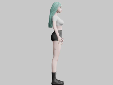Pretty Young woman V25038 3D Model