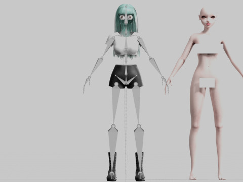 Pretty Young woman V25038 Modelo 3D